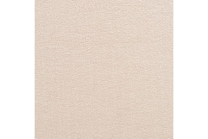 Seng med lamellramme Limanton - Beige, lyst tre, svart/bouclé, Beige, lyst tre, svart/Bouclé, 160x200 cm - Møbler - Senger - Sengeramme & sengestamme