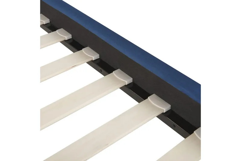 Seng med lamellramme Limoux - Blå, 140x200 cm - Møbler - Senger - Sengeramme & sengestamme