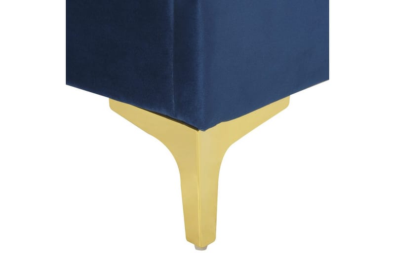 Seng med lamellramme Limoux - Blå, 180x200 cm - Møbler - Senger - Sengeramme & sengestamme