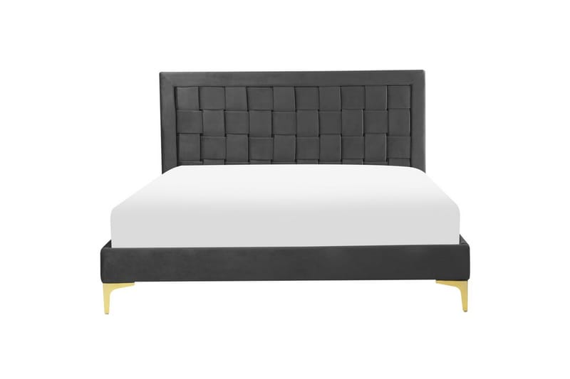 Seng med lamellramme Limoux - Svart, 140x200 cm - Møbler - Senger - Sengeramme & sengestamme