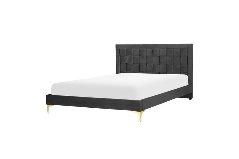 Seng med lamellramme Limoux - Svart, 140x200 cm - Møbler - Senger - Sengeramme & sengestamme