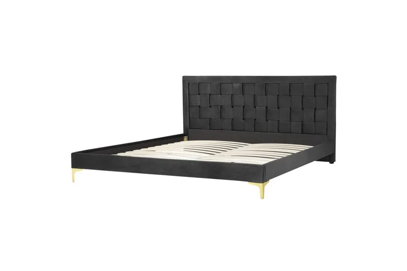 Seng med lamellramme Limoux - Svart, 180x200 cm - Møbler - Senger - Sengeramme & sengestamme
