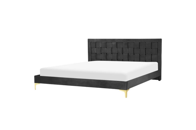 Seng med lamellramme Limoux - Svart, 180x200 cm - Møbler - Senger - Sengeramme & sengestamme