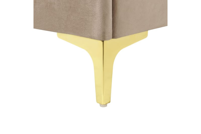 Seng med lamellramme Limoux - Taupe, 140x200 cm - Møbler - Senger - Sengeramme & sengestamme