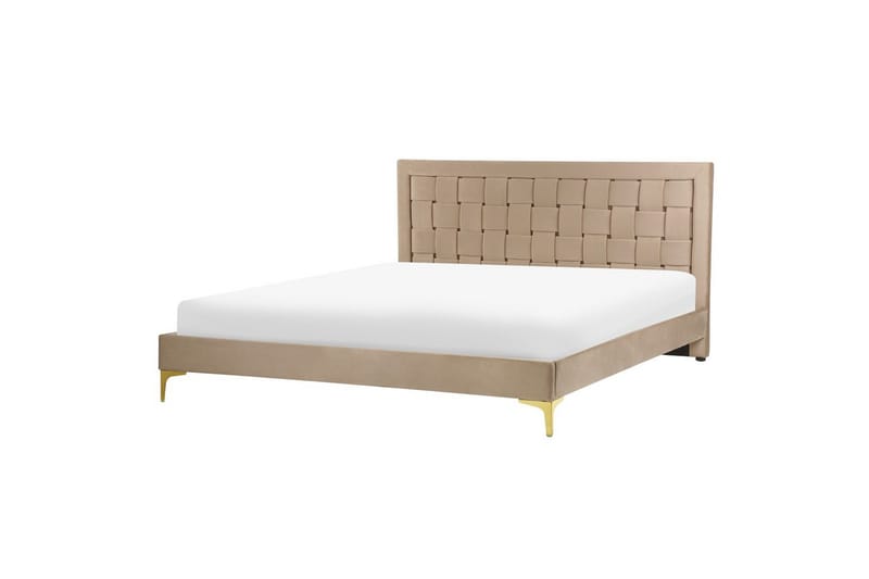 Seng med lamellramme Limoux - Taupe, 160x200 cm - Møbler - Senger - Sengeramme & sengestamme
