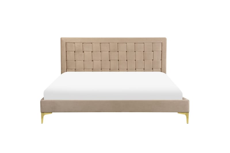 Seng med lamellramme Limoux - Taupe, 160x200 cm - Møbler - Senger - Sengeramme & sengestamme