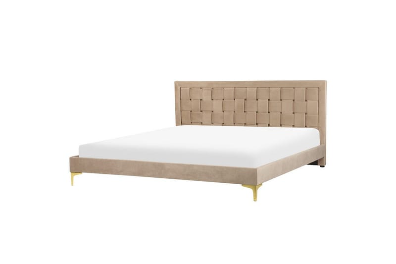 Seng med lamellramme Limoux - Taupe, 180x200 cm - Møbler - Senger - Sengeramme & sengestamme