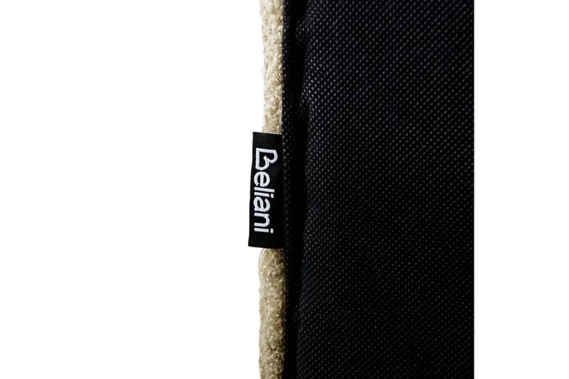 Seng med lamellramme Lunan - Taupe, svart/Bouclé, 140x200 cm - Møbler - Senger - Sengeramme & sengestamme