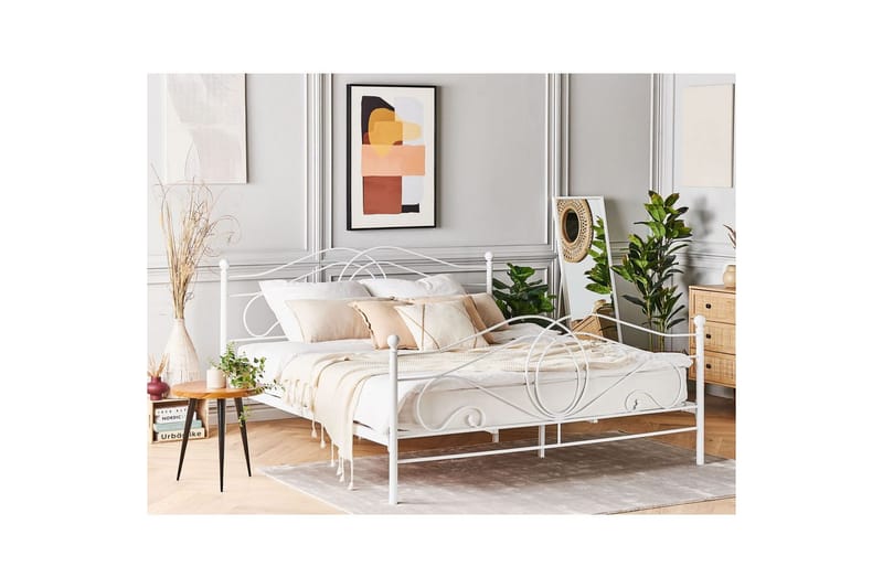 Seng med lamellramme Lyra - Hvit - Møbler - Senger - Sengeramme & sengestamme