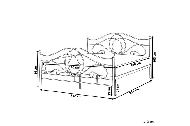Seng med lamellramme Lyra - Svart - Møbler - Senger - Sengeramme & sengestamme