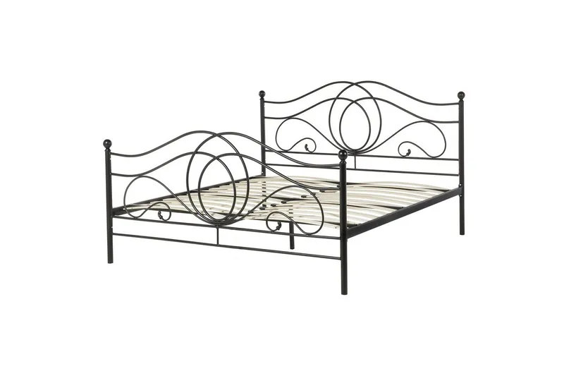 Seng med lamellramme Lyra - Svart - Møbler - Senger - Sengeramme & sengestamme