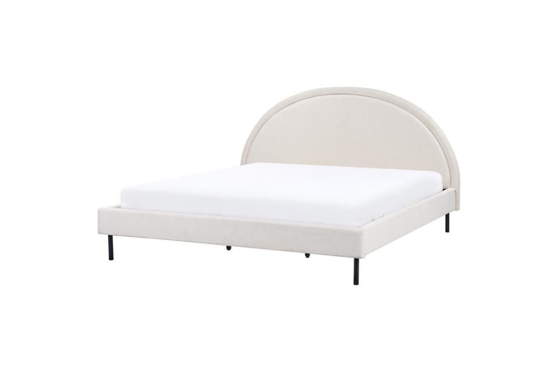 Seng med lamellramme Margut - Beige/Polyester, 180x200 cm - Møbler - Senger - Sengeramme & sengestamme