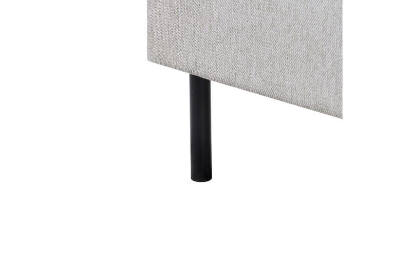 Seng med lamellramme Margut - Grå/Polyester, Grå/polyester, 160x200 cm - Møbler - Senger - Sengeramme & sengestamme