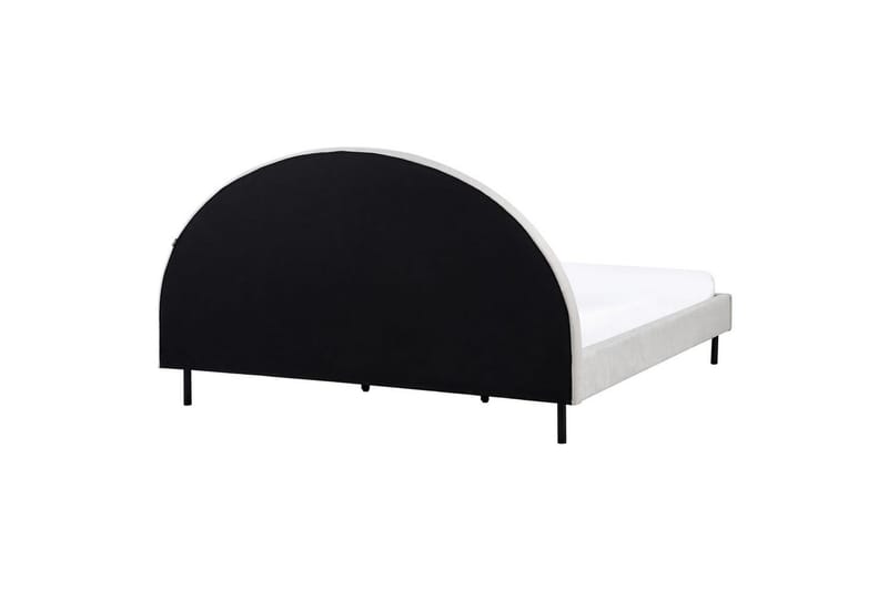 Seng med lamellramme Margut - Grå/Polyester, Grå/polyester, 180x200 cm - Møbler - Senger - Sengeramme & sengestamme
