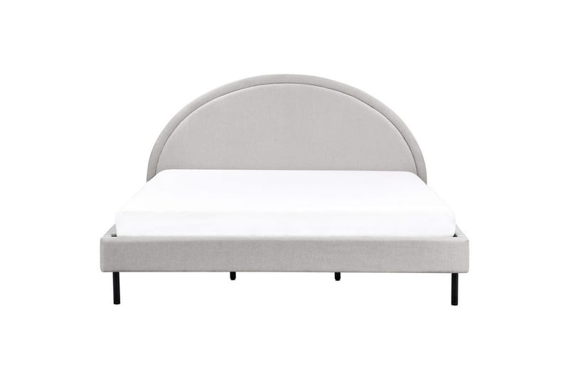 Seng med lamellramme Margut - Grå/Polyester, Grå/polyester, 180x200 cm - Møbler - Senger - Sengeramme & sengestamme