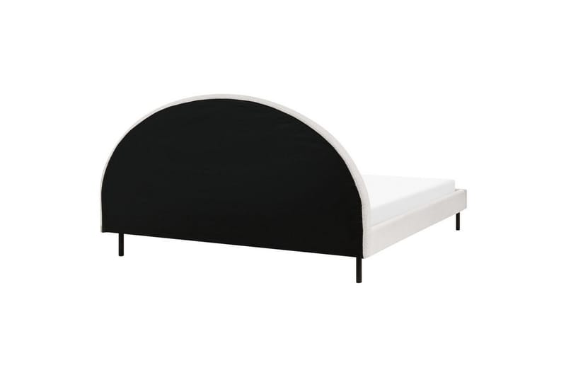 Seng med lamellramme Margut - Hvit/Bouclé, 180x200 cm - Møbler - Senger - Sengeramme & sengestamme