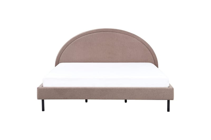Seng med lamellramme Margut - Taupe/Bouclé, 180x200 cm - Møbler - Senger - Sengeramme & sengestamme