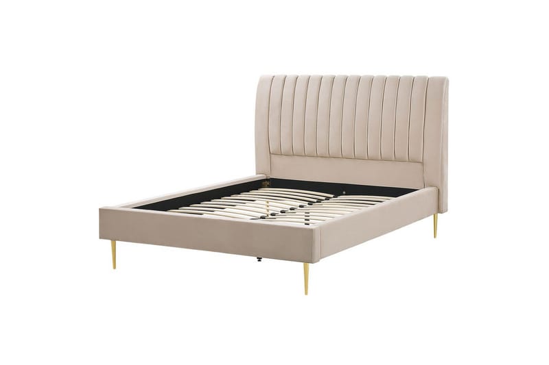 Seng med lamellramme Marville, Beige, 140x200 cm