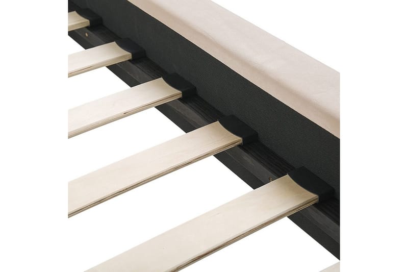 Seng med lamellramme Marville - Beige, gull, Beige, Gull, 180x200 cm - Møbler - Senger - Sengeramme & sengestamme