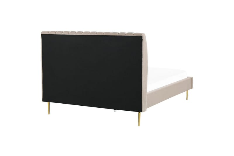Seng med lamellramme Marville - Beige, gull, Beige, Gull, 180x200 cm - Møbler - Senger - Sengeramme & sengestamme