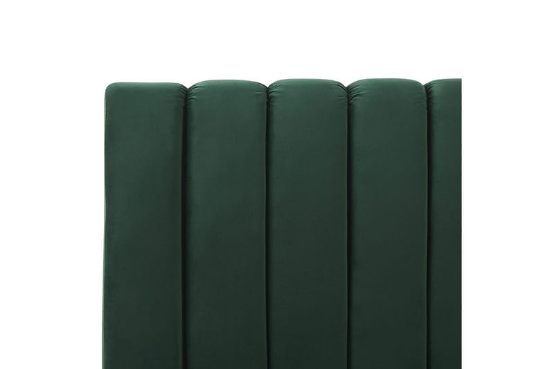 Seng med lamellramme Marville - Grønn, gull, Grønn, Gull, 140x200 cm - Møbler - Senger - Sengeramme & sengestamme