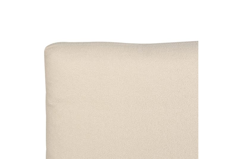 Seng med lamellramme Melle - Beige/Bouclé, 160x200 cm - Møbler - Senger - Sengeramme & sengestamme