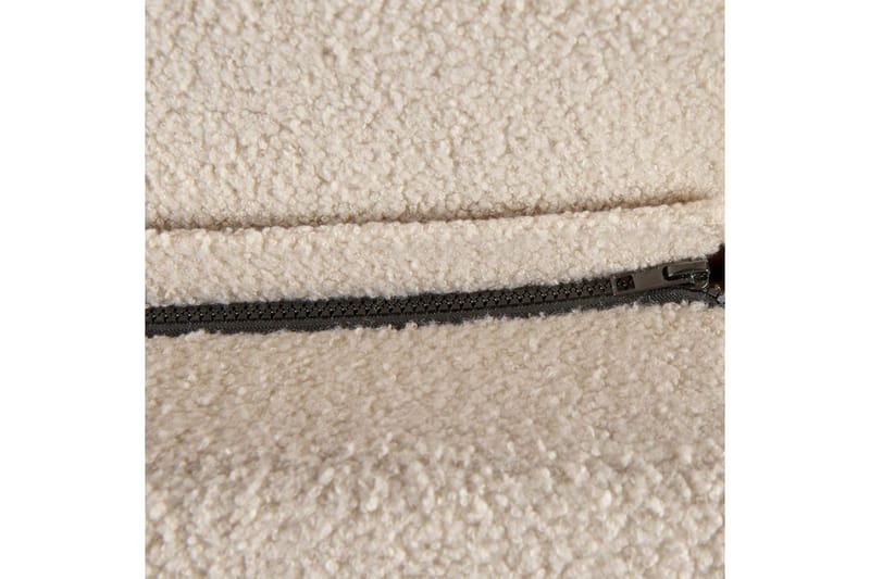 Seng med lamellramme Melle - Beige/Bouclé, 180x200 cm - Møbler - Senger - Sengeramme & sengestamme