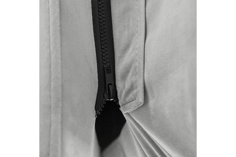 Seng med lamellramme Melle - Grå, svart/Fløyel, 140x200 cm - Møbler - Senger - Sengeramme & sengestamme