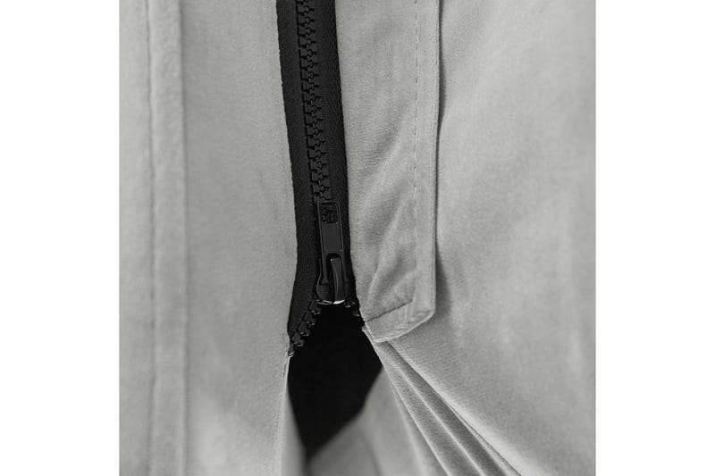 Seng med lamellramme Melle - Grå, svart/Fløyel, 180x200 cm - Møbler - Senger - Sengeramme & sengestamme