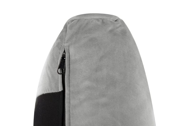 Seng med lamellramme Melle - Grå, svart/Fløyel, 180x200 cm - Møbler - Senger - Sengeramme & sengestamme