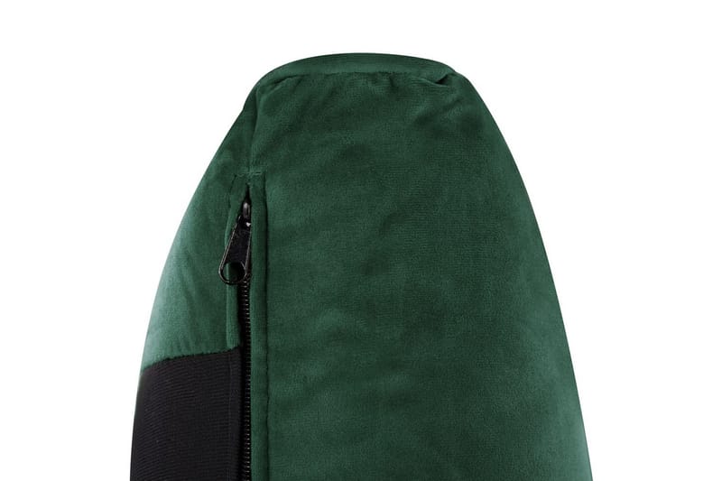 Seng med lamellramme Melle - Grønn, Svart/Fløyel, Grønn, svart/Fløyel, 140x200 cm - Møbler - Senger - Sengeramme & sengestamme