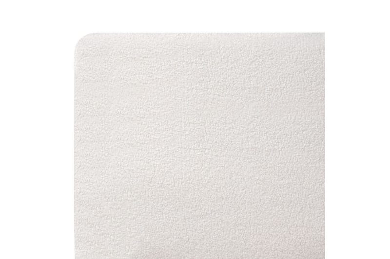 Seng med lamellramme Melle - Hvit, Svart/Bouclé, 180x200 cm - Møbler - Senger - Sengeramme & sengestamme