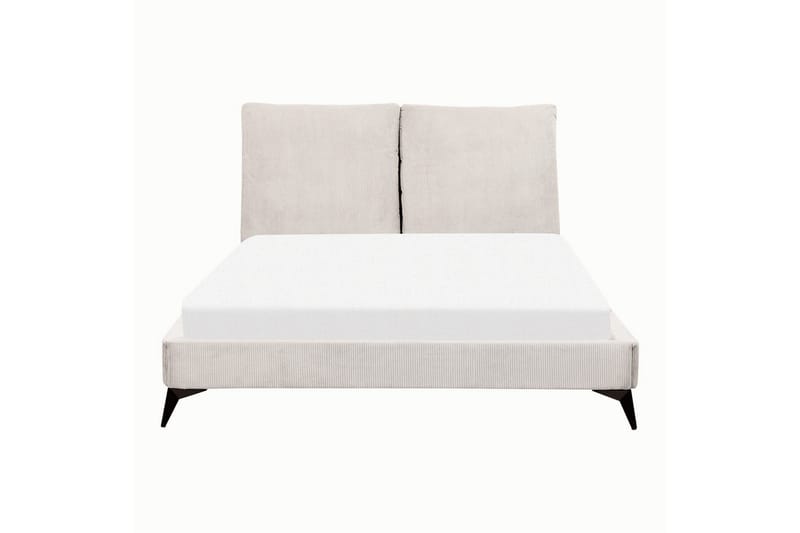 Seng med lamellramme Melle - Lys beige/Mansjettstoff, Lysebeige/Manchestertøy, Lys beige/Kordfløyel, Lys beige/Manchester, 140x200 cm - Møbler - Senger - Sengeramme & sengestamme