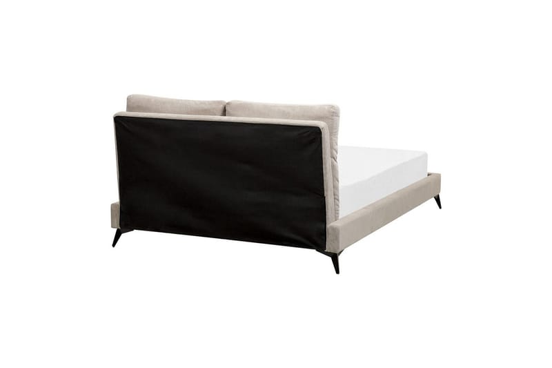 Seng med lamellramme Melle - Taupe/Manchesterstoff, Taupe/cordfløyel, 140x200 cm - Møbler - Senger - Sengeramme & sengestamme