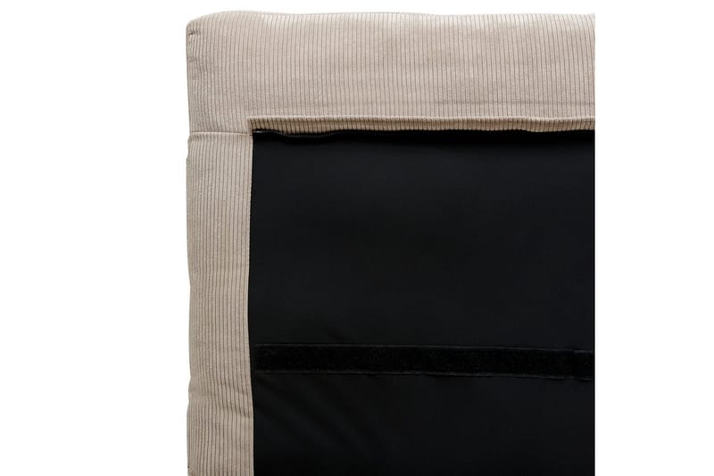 Seng med lamellramme Melle - Taupe/Manchesterstoff, Taupe/cordfløyel, 140x200 cm - Møbler - Senger - Sengeramme & sengestamme