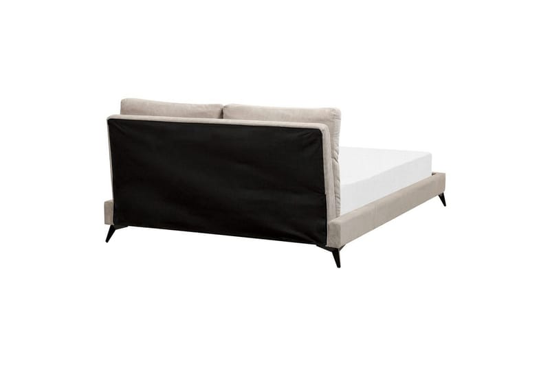 Seng med lamellramme Melle - Taupe/Manchesterstoff, Taupe/cordfløyel, 160x200 cm - Møbler - Senger - Sengeramme & sengestamme