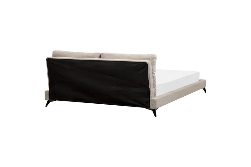 Seng med lamellramme Melle - Taupe/Manchesterstoff, Taupe/cordfløyel, 180x200 cm - Møbler - Senger - Sengeramme & sengestamme
