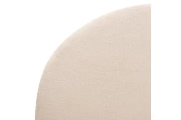 Seng med lamellramme Millay - Beige, lyst tre, svart/bouclé, Beige, lyst tre, svart/Bouclé, 140x200 cm - Møbler - Senger - Sengeramme & sengestamme