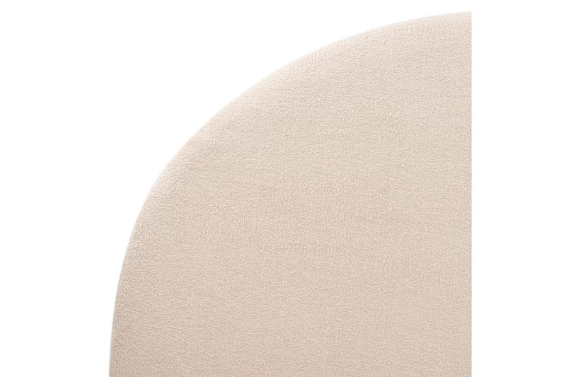 Seng med lamellramme Millay - Beige, lyst tre, svart/bouclé, Beige, lyst tre, svart/Bouclé, 160x200 cm - Møbler - Senger - Sengeramme & sengestamme