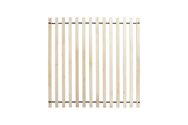 Seng med lamellramme Millay - Hvit, lyst tre, svart/Polyester, Hvit, lyst treverk, svart/polyester, 180x200 cm - Møbler - Senger - Sengeramme & sengestamme