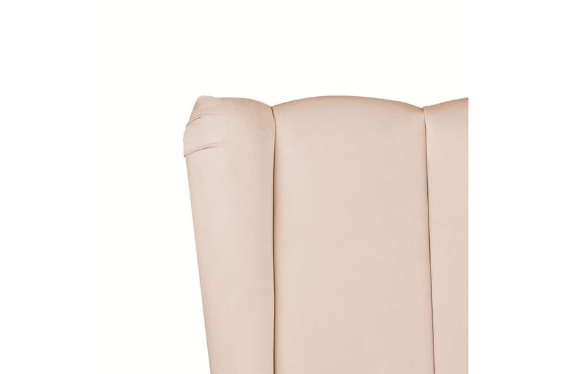 Seng med lamellramme Miribel - Beige, gull, 140x200 cm - Møbler - Senger - Sengeramme & sengestamme