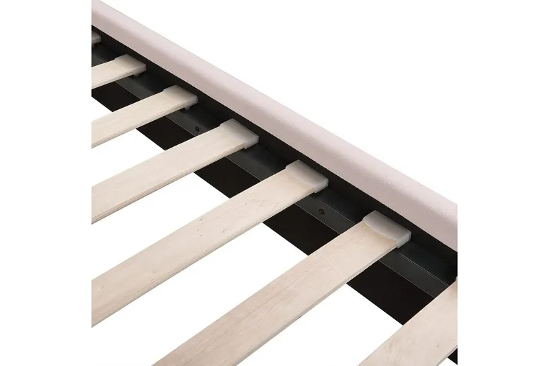 Seng med lamellramme Miribel - Rosa, gull, 180x200 cm - Møbler - Senger - Sengeramme & sengestamme