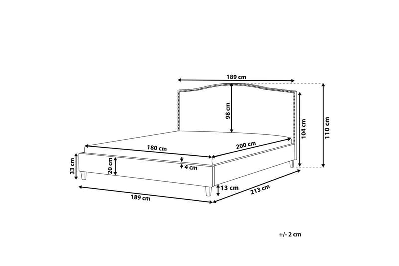 Seng med lamellramme Montpellier - Møbler - Senger - Sengeramme & sengestamme