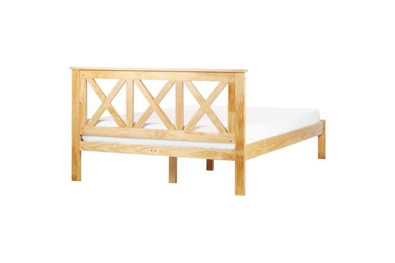 Seng med lamellramme Tannay - Lyst tre, 140x200 cm - Møbler - Senger - Sengeramme & sengestamme
