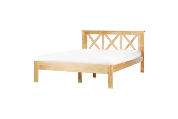 Seng med lamellramme Tannay - Lyst tre, 140x200 cm - Møbler - Senger - Sengeramme & sengestamme