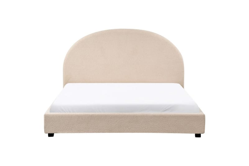 Seng med lamellramme Vaucluse - Beige/Bouclé, 160x200 cm - Møbler - Senger - Sengeramme & sengestamme