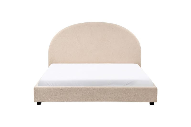Seng med lamellramme Vaucluse - Beige/Bouclé, 160x200 cm - Møbler - Senger - Sengeramme & sengestamme
