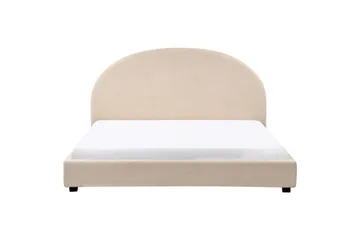 Seng med lamellramme Vaucluse - Beige/Bouclé, 180x200 cm - Møbler - Senger - Sengeramme & sengestamme