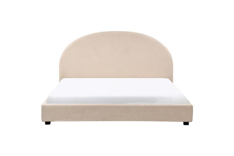 Seng med lamellramme Vaucluse - Beige/Bouclé, 180x200 cm - Møbler - Senger - Sengeramme & sengestamme