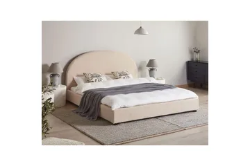 Seng med lamellramme Vaucluse - Beige/Bouclé, 180x200 cm - Møbler - Senger - Sengeramme & sengestamme